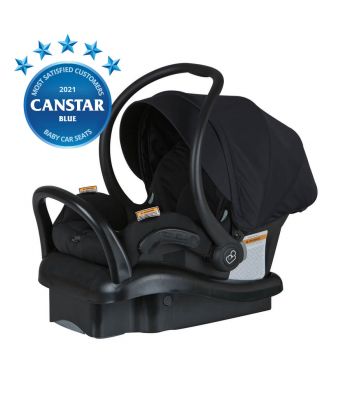 Baby Capsule Mico AP Black Devotion 45 angle view with cover and base