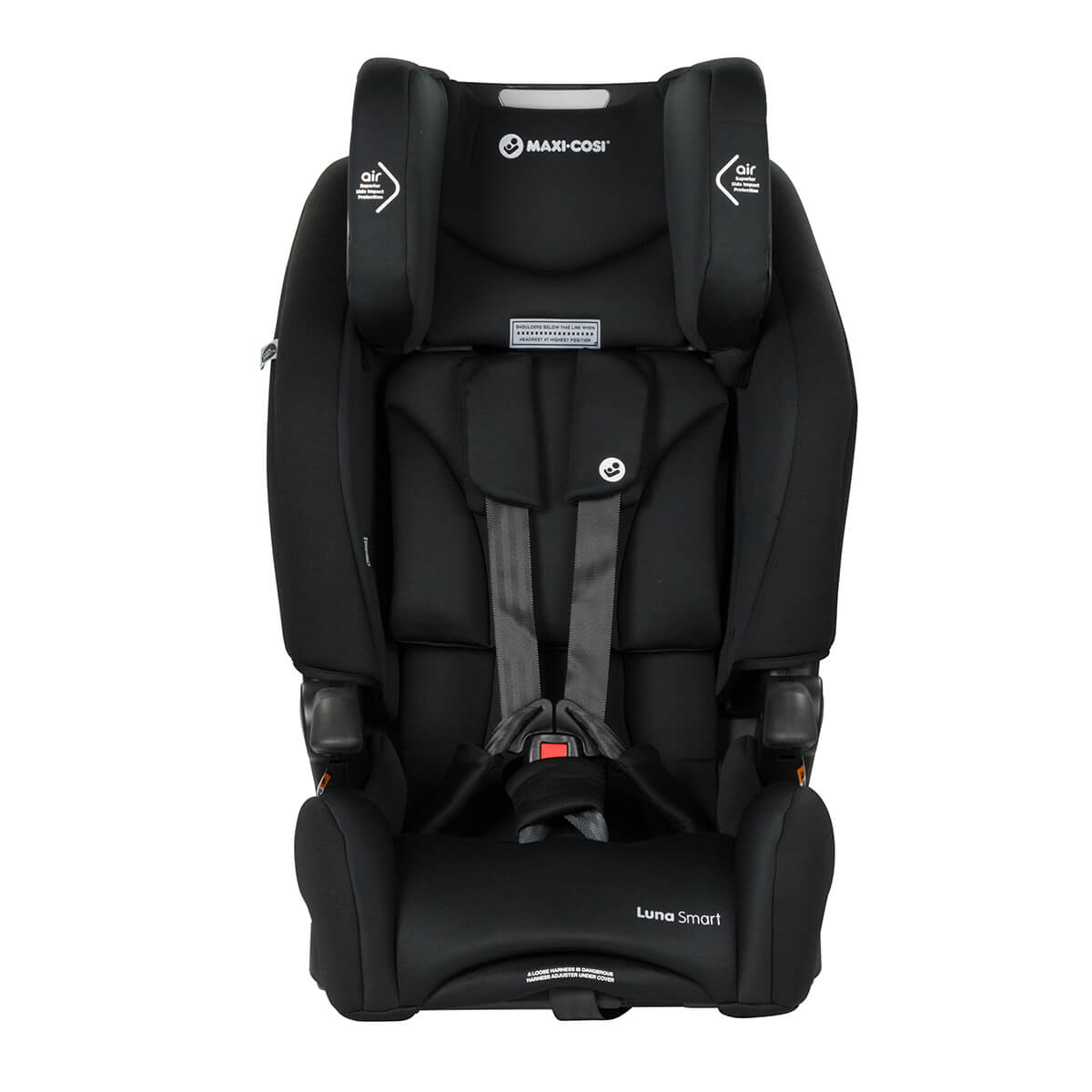 luna smart booster seat - harness adjustment