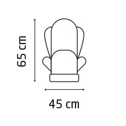 Maxi Cosi Vita Pro front dimenstions