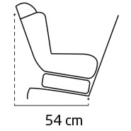 Vita Smart Car seat dimension inclined